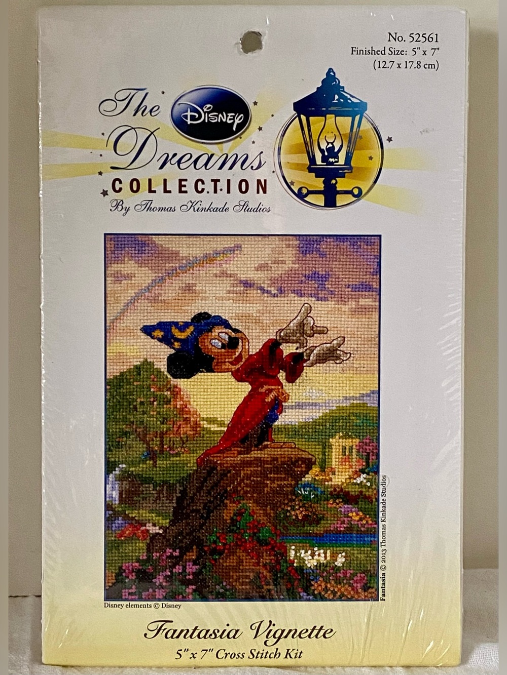 RARE FIND Thomas Kinkade Fantasia Disney Mickey Cross Stitch Kit MCG 52561 NEW